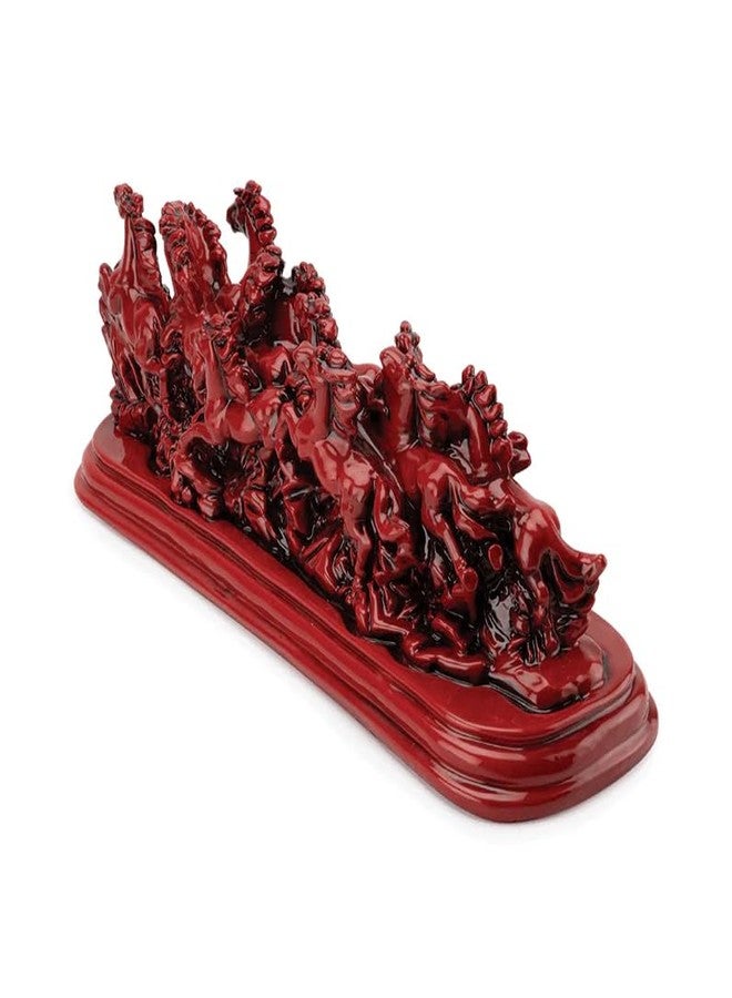 INARA Creation 12 Running Horses Statue/Showpiece for Home/Office/Living Room Decoration - Red - Image 5